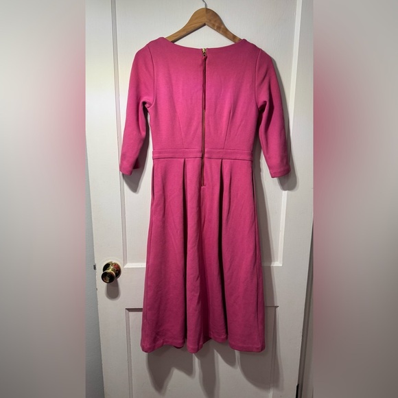 Boden Maisy Ottoman Barbiecore Pink Dress US 6 P - Picture 8 of 10